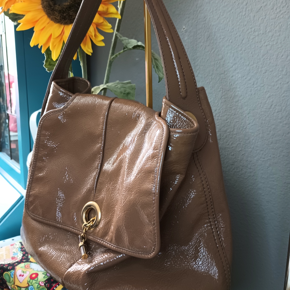 Yves Saint Laurent Leather Hobo Handbag (COA Incld) - Picture 3 of 14